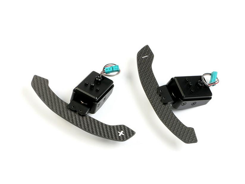 Compatible BMW G F Chassis Shift Paddles: Carbon Fiber Magnetic for M2, M3, M4, X3, X4, X5, X6 Series.