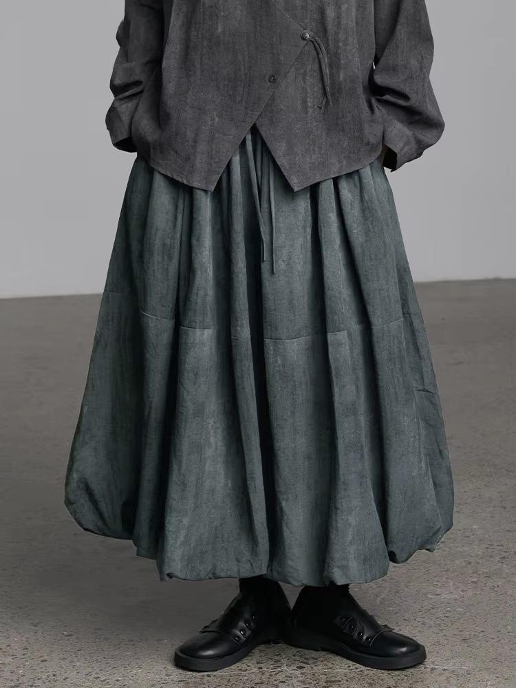 

XITAO свободная женская повседневная юбка в стиле тай-дай GYX1056 One Size серый