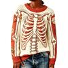 Maglione a collo alto casual a maniche lunghe da donna