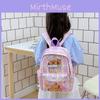 Süßer Mädchenrucksack mit Cartoon-Capybara-Muster und ergonomischen Schultergurten für Grundschüler