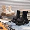 Thick-soled Lace Mesh Cool Boots Women's Hollow Breathable Short Boots Thin Martin Boots