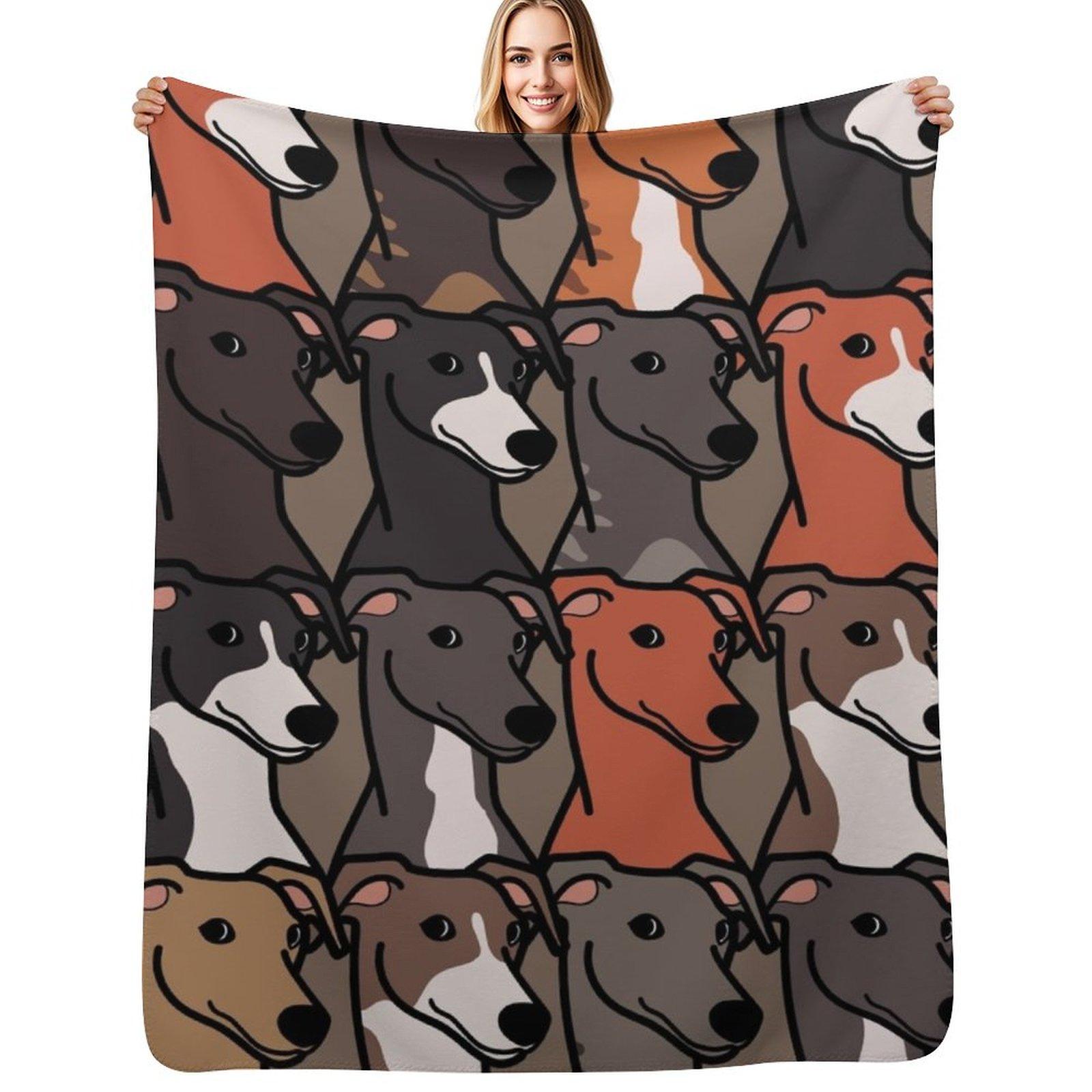 

Пледовый плед с узором «Грейхаунд» Клетка Дизайнерский Самый мягкий Для детских одеял 30x40in