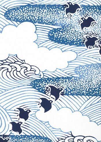 Todaya Shoten Nashien-zome Tenugui (Haze and Houndstooth Pattern) 1015
