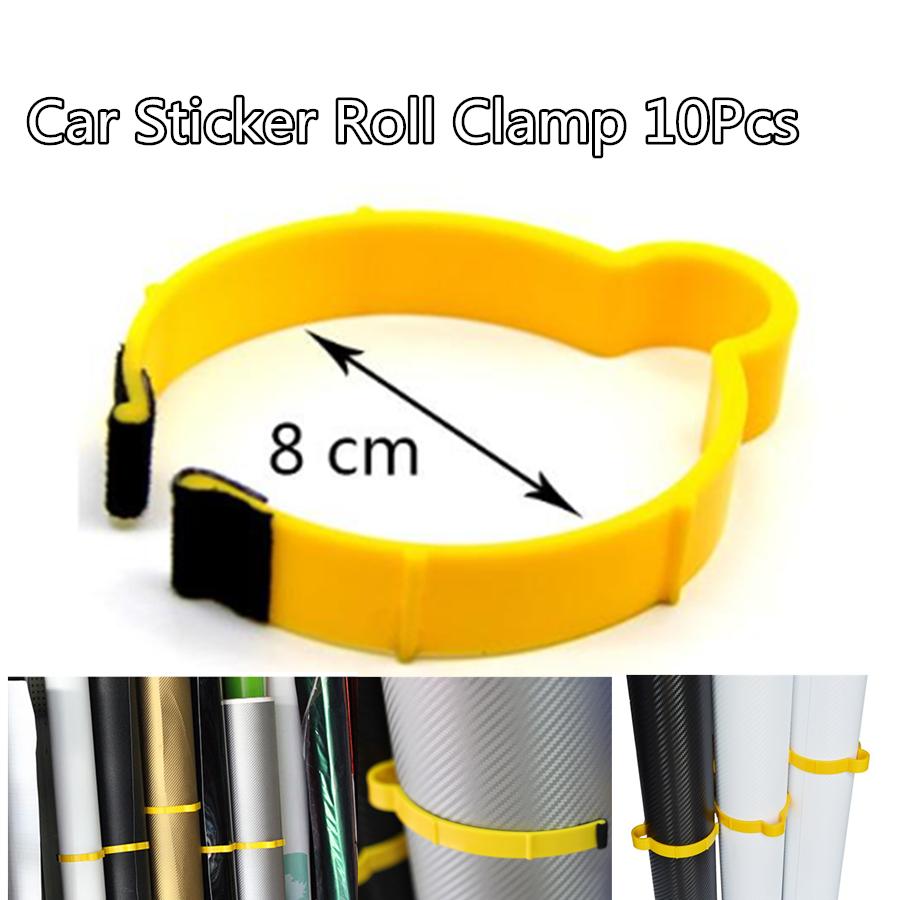 10PCS Pvc Car Wrap Sticker Clamp Vinyl Film Sheet Clip Fastener Roll Clamp Ring