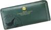 BebeDayan Core Stamp Round Zipper Long Wallet (Green)