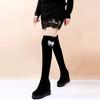 Fashion Women's Long Boots Platform Ladies Knee High Shaft Shoes Thigh Autumn Above Over The Trend 2024 On Offer Hot Footwear Boot Work