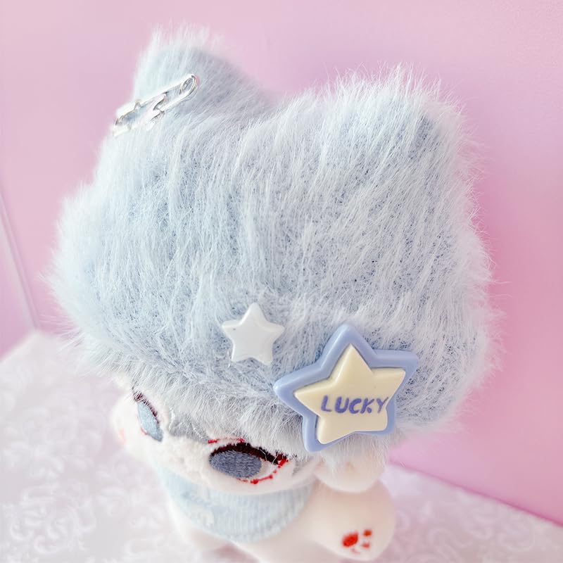 G-Trigger Plush Clothes Set: Cat Ear Knit Hat & Bib Set for 10cm Plush Toys [Oshikatsu Goods] [Item]