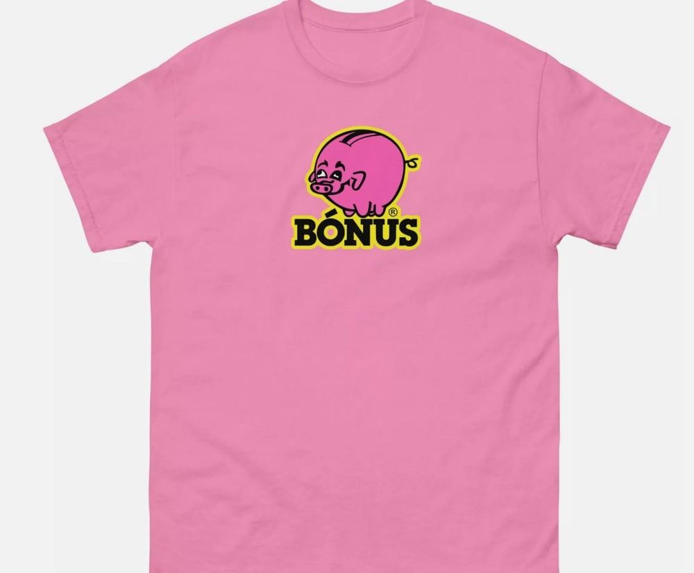 

БОНУС Футболка с логотипом розовой свиньи-копилки супермаркета Исландии Рейкьявик Исландия Сувенир 4XL