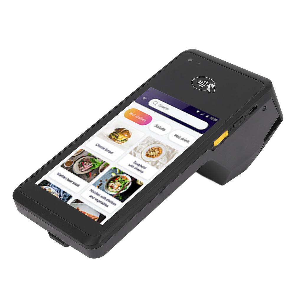 POS Receipt Printer 5in Screen Handheld 4G Wifi 1D 2D QR NFC Thermal Printer for Small Business