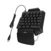 OneHanded Keyboard 35 Key USB Wired Portable Mechanical Gaming Keypad with LED Backlight