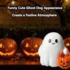 Ghost Pumpkin Figurine Miniature Lovely Cartoon Pumpkin Ghost Halloween Resin Cute Desk Display Ornament Home Decoration