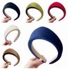 Individual Wide Edge Hair Hoop Elegant Retro Hair Accessories Velvet Triangle Headband  Banquet