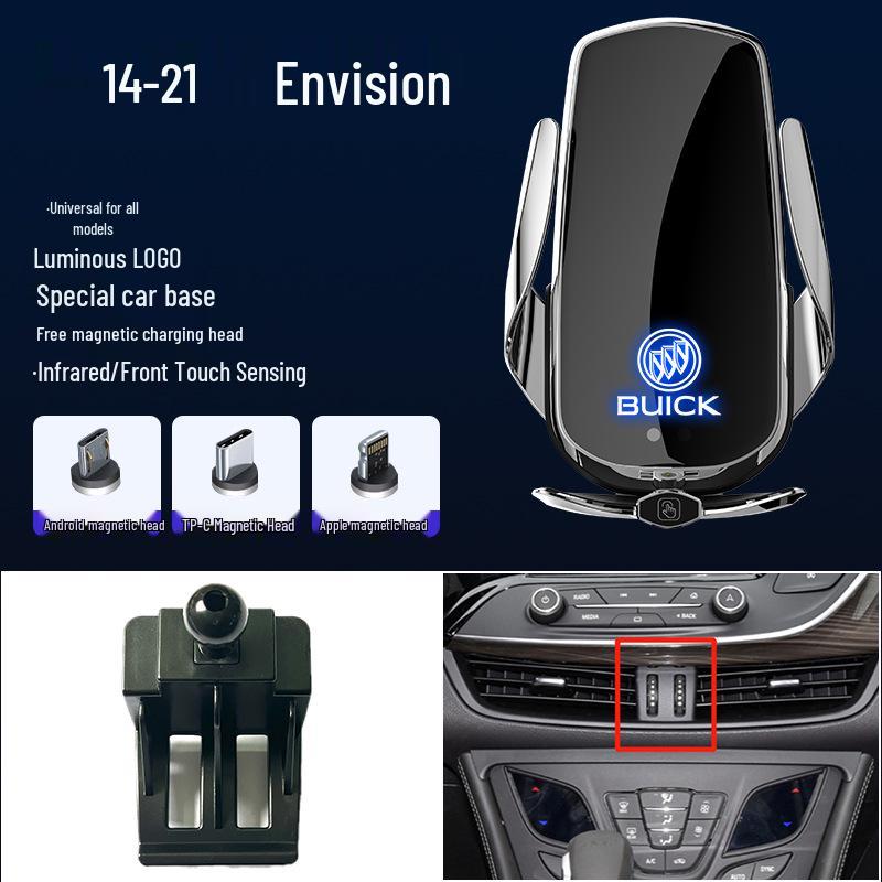 Magnetyczny Bezprzewodowy Szybki Ładowarka Uchwyt na Telefon Samochodowy do Buick GL8/Excelle/Regal/Verano/Envision