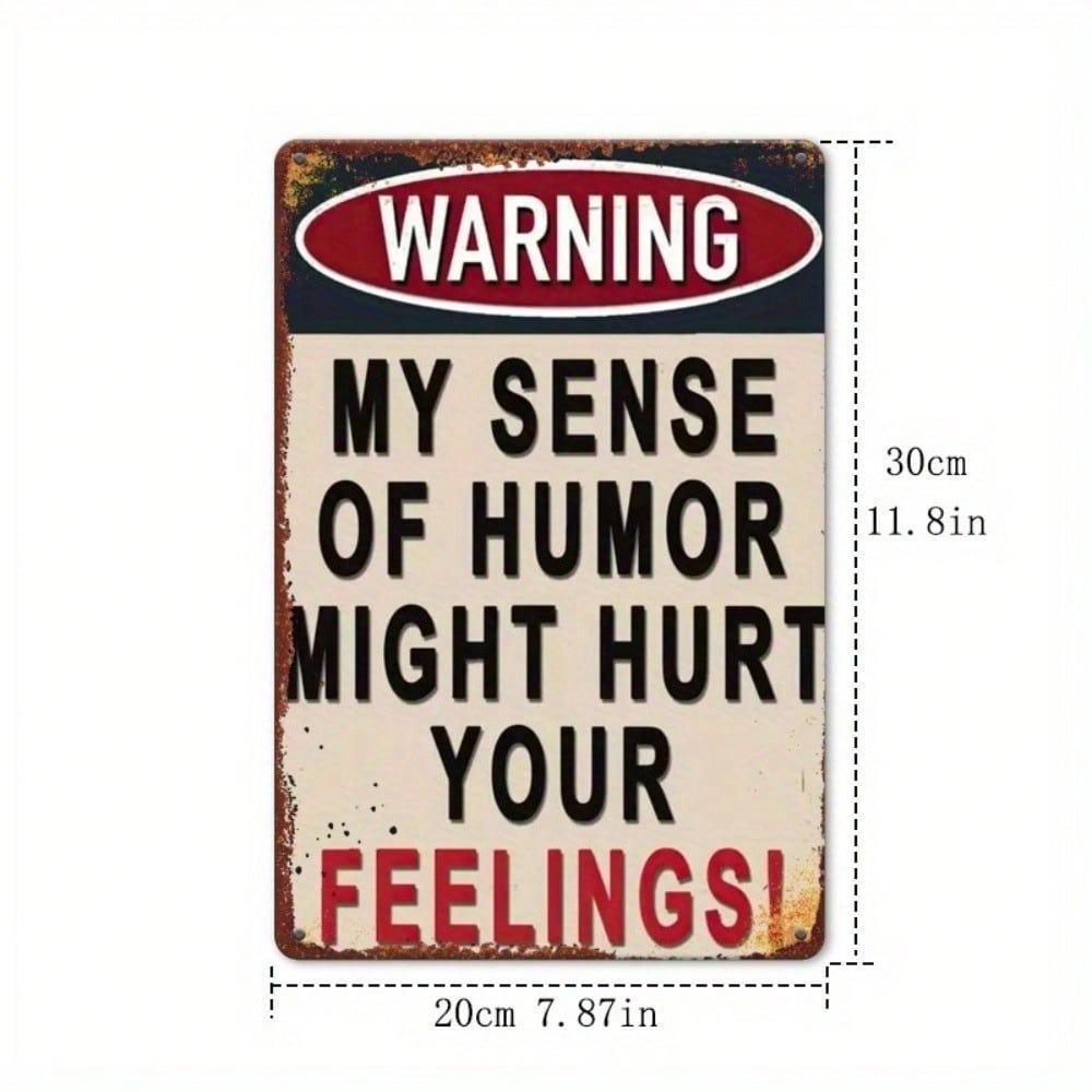 Vintage Humor Tin Sign Metal Wall Decor for Bar Cafe Home 8x12 Inch