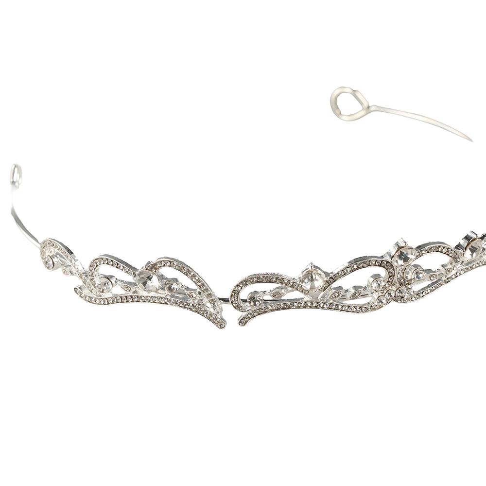 Stage Wedding Exquisite Princess Baroque Crown Rhinestone Diadem Women Luxury Tiara Bridal Jewelry