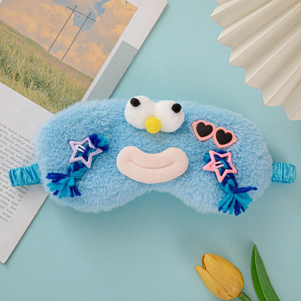 Cartoon Funny Party Plush Sleeping Mask Kids Gift Cute Blindfolds Travel Sleep Eye Band Shade Rest Eyepatch