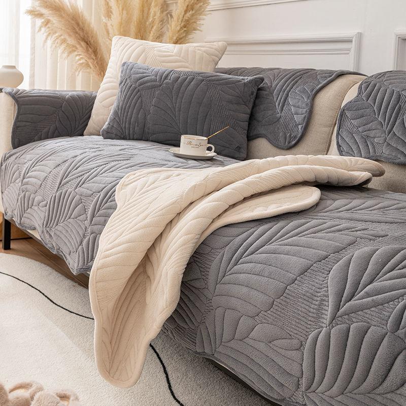 

Винтажная бархатная подушка для дивана из молочного бархата для гостиной, плюшевый чехол для дивана, осенне-зимний всесезонный универсальный чехол для дивана, тканевый чехол для сиденья 70x70cm