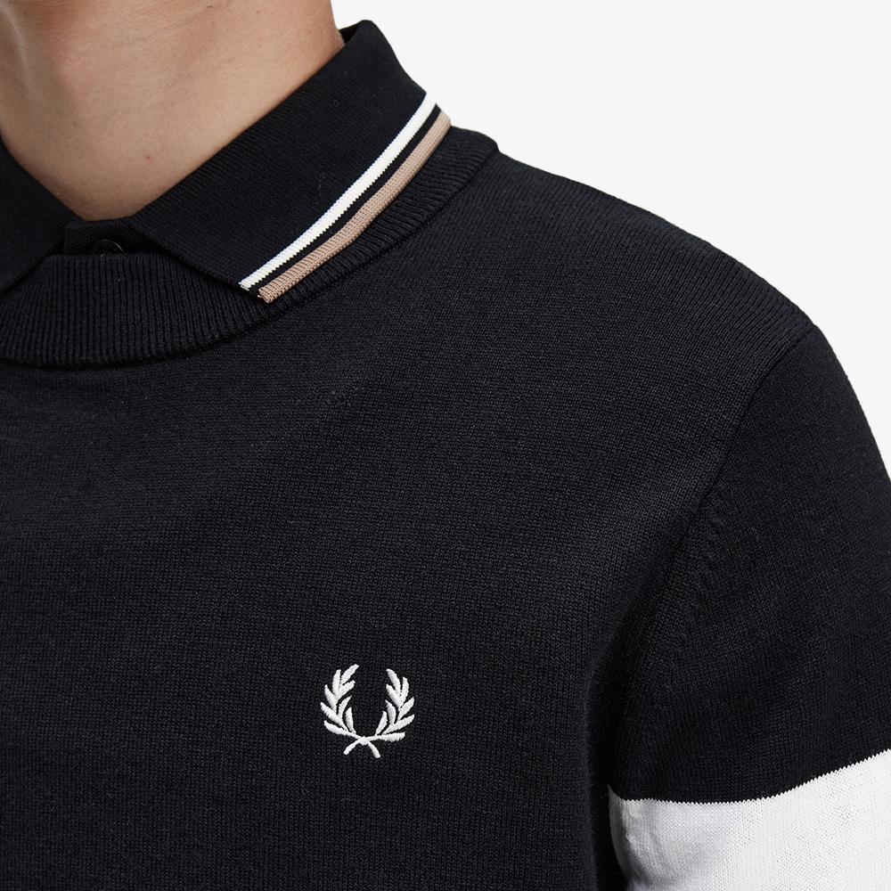 Fred Perry [Sharp] Tipd Sleeve Knit (102) Afpm2335533-102