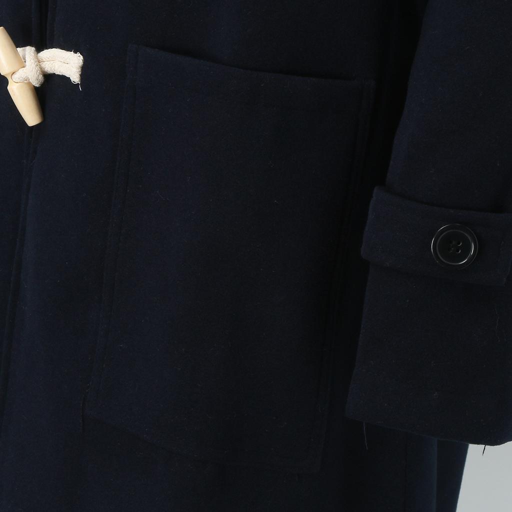 Men's Winter Lapel Thickened Ox Horn Button Coat Outdoor Warm Tweed Coat