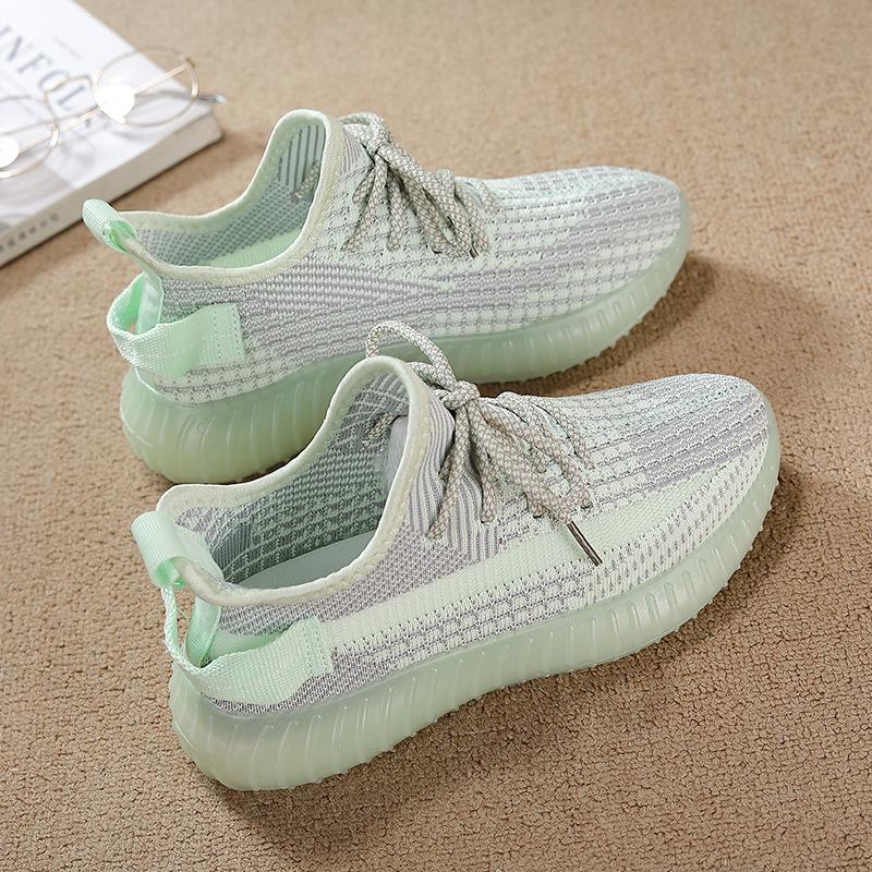 [Agent special shot] Women's summer new mesh shoes flying woven breathable mesh sports and leisure shoes