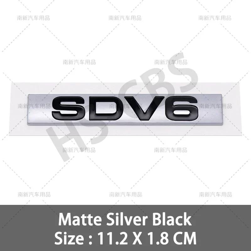 3D ABS HSE Luksusowy Znak SCV6 SCV8 SDV6 SDV8 Emblemat Tylnej Klapy Bagażnika Naklejki na Błotniki Samochodowe Do Discovery Velar Range Rover