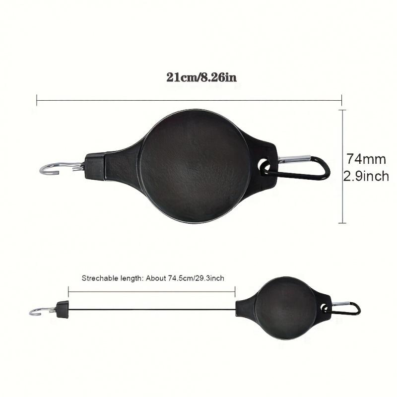 3 Pulley Retractable Hanger, Plant Hook, Pulley Adjustable Height Wheel For Hanging Plants, Heavy Duty Indoor Outdoor Plant Hang