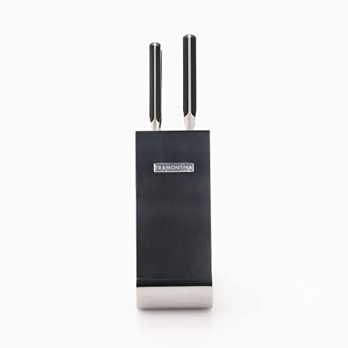 Tramontina Century Knife Set of 6, with Knife Stand, Forged Molybdenum-Toughened Stainless Steel, NSF Certified, Dishwasher Safe, Made In Brazil, Prod