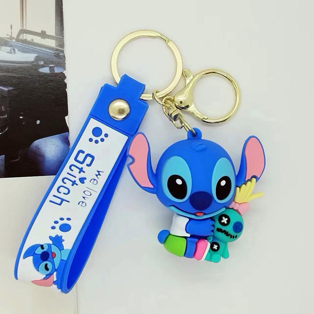 Creative Cartoon Stitch Doll Keychain Bag Car Keychain Accessories Gift Wholesale Fashion Toys Anime Cartoon Frind