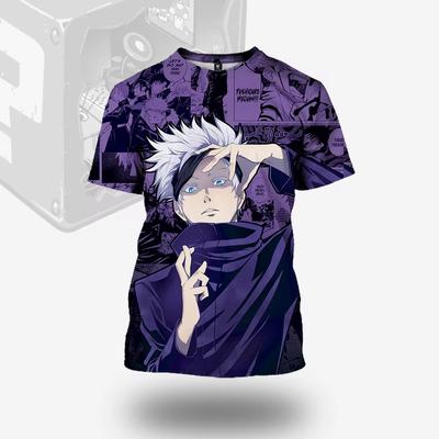 2024 Summer 3D All Art Anime Sukuna Goju Itadori Jujutsu Kaisen Character Adult T-shirt Street Casual Top