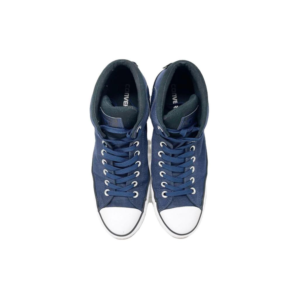 Converse Ctas High Street Comfortable Versatile Durable Lightweight High-Top Canvas Shoes Unisex Sneakers Blue White 157449C