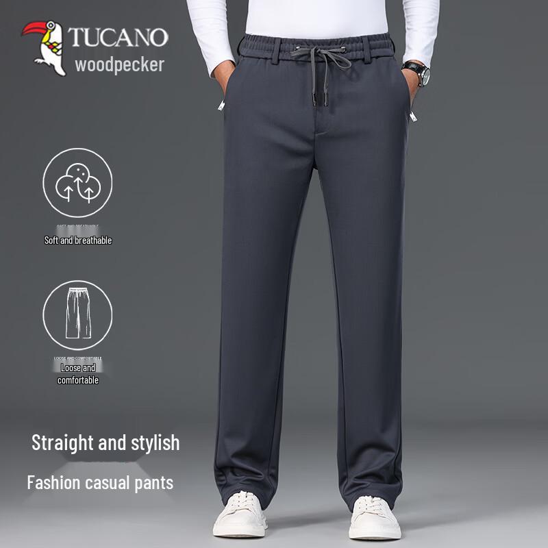 TUCANO Men s Straight Fit High-Elastic Casual Pants 4XL