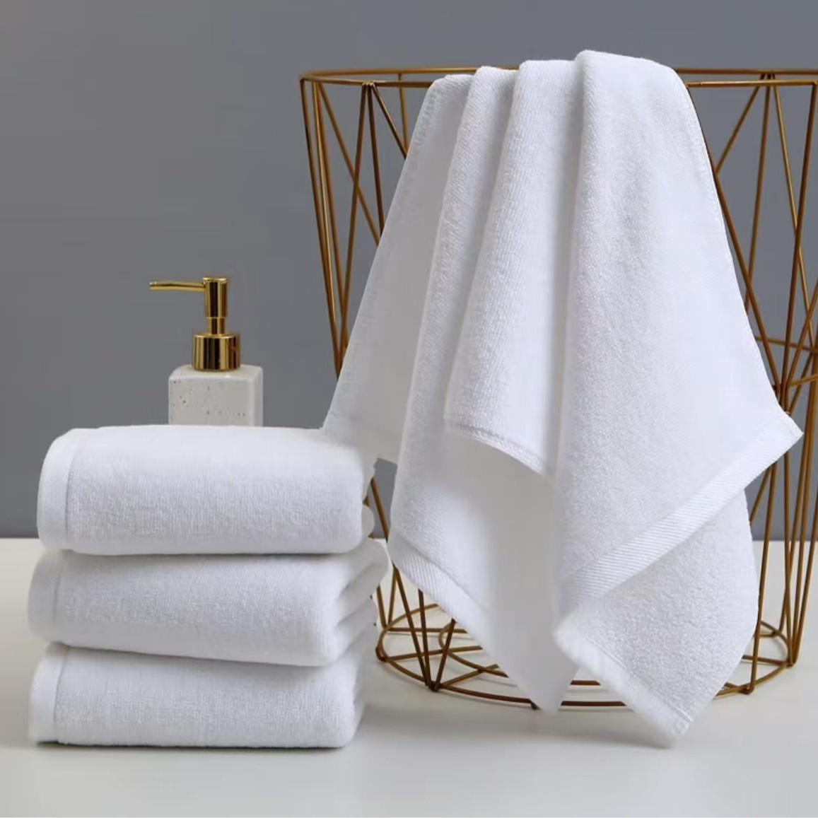 

100% Хлопок А-класса Толстое Белое Банное Полотенце - Высокая Плотность White Bath Towel 76*152cm