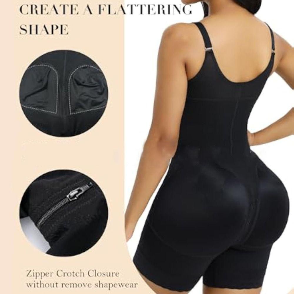 Seamless Postpartum Body Shaper Zipper Style Slimming Shapewear Tummy Control Jumpsuits  Sports