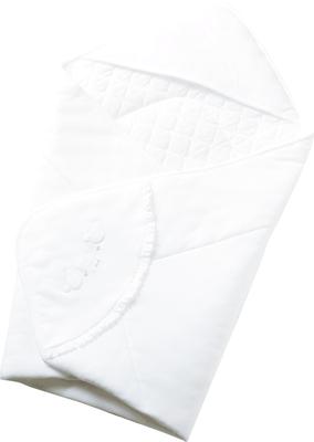 White Bear Baby Afghan Smooth Pure White 85cm X Preparation for Baby Shrine Going Easy To Hug 39301 Quilt Swaddle, Boys, Girls, Material, Large,