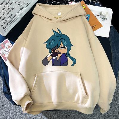 Kaeya Genshin Impact Hoodie Wo Unisex Long Sleeve Crewneck Sweatshirts Streetwear  Unisex Casual Harajuku Open World Adventure Game Tops