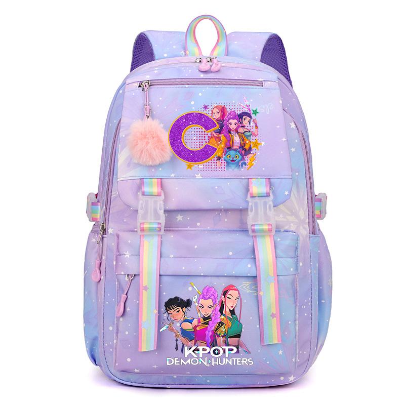 Beautiful Kpop Demon Hunters High Quality Backpack Students Anime Fashion Schoolbag Boys Girls Book Stationery Backpack School Supplies