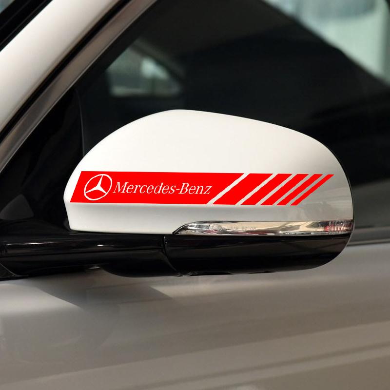 Samolepka pruh na boční zrcátko auta Karoserie vozidla Pro Mercedes Benz AMG W212 W205 W246 W177 W176 W213 GLC GLE GLS ML Vítejte Laserová projekce