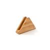 Log Color Triangular Tissue Box, Vertical Wooden Tissue Holder, Creative Desktop Storage for Coffee Shop