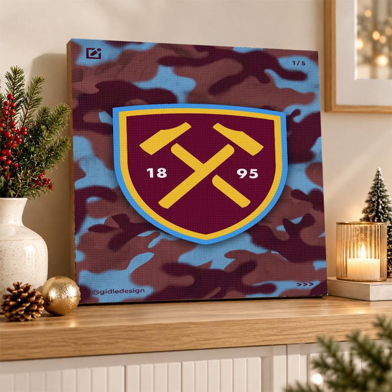 West Ham United Football Diamond Painting Kit 5D Full Drill DIY Diamond Mosaic Wall Art Home Decor