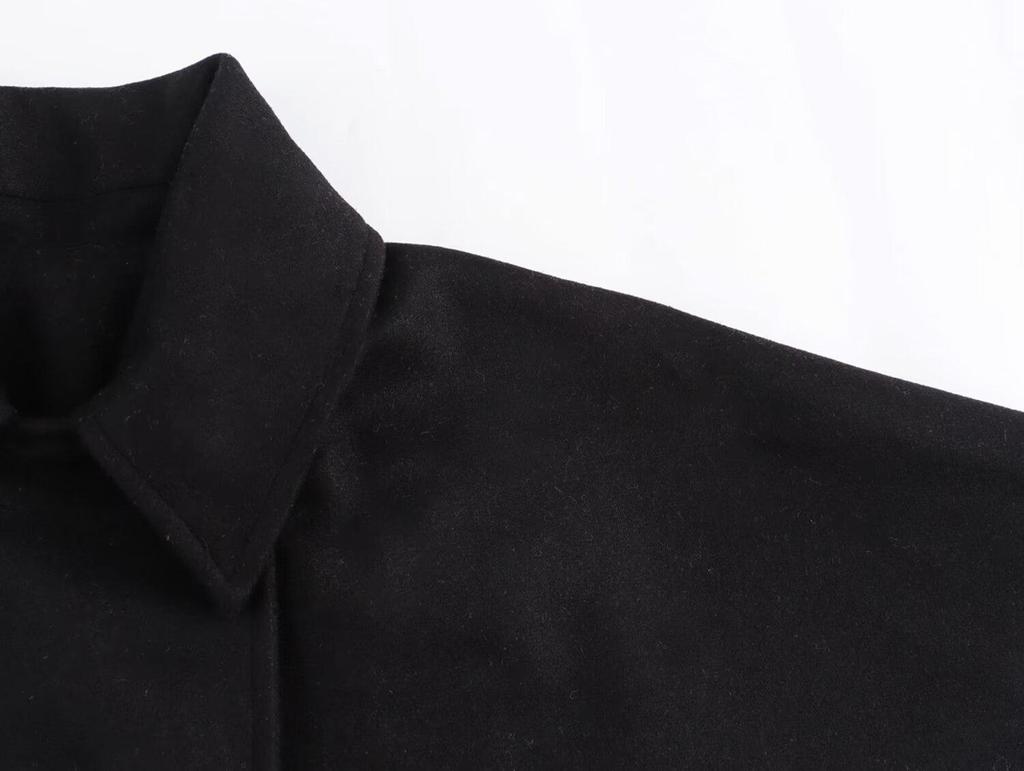 2024 Women's European & American Winter Lapel Long-Sleeve Fluffy Coat - Comfortable, Loose Fit