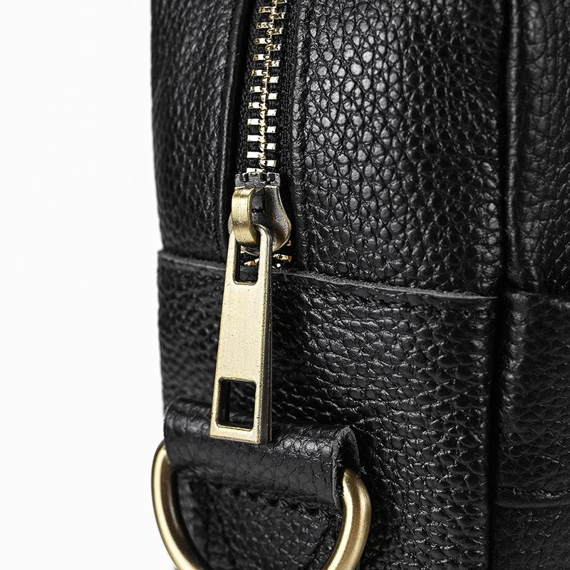 Men's Business Briefcase Fit 15" PC Genuine Leather Handbag Real Leather Male Laptop Handbag A4 Office Man Crossbody Bag