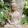 Resin Chinese Style Buddha Statue Garden Decoration Desktop Buddha Sculpture for Home Office Zen Indoor Outdoor Decoration