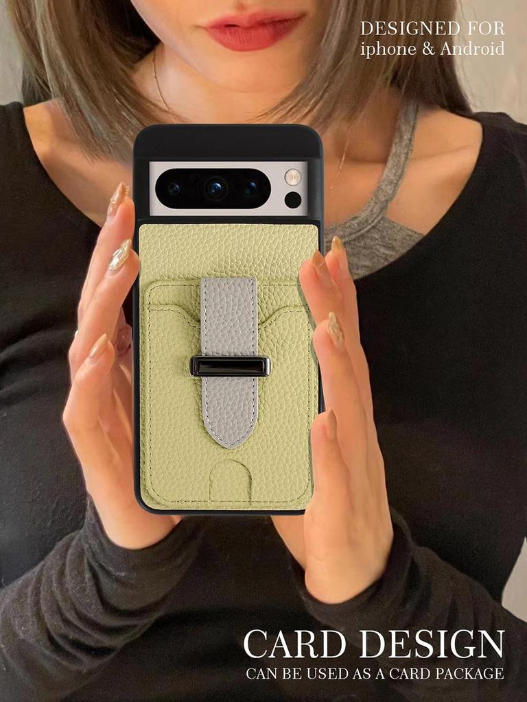Universal Leather Anti-Fall Phone Case for Google Pixel 6/7/8 Pro & Samsung Galaxy A53 with Card Slot