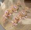 Women's Bohemian Carved Long Tassel Earrings - Boho Dangle Drop Earrings for Daily Wear