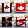 Canada Canadian Flag CA Leaf Pillow Case Plush Fabric Soft Double Sided Print Home Sofa High Quality Cushion Cover Throw