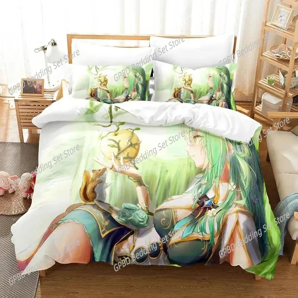 Anime Ceres Fauna Ch. holive-EN Beding Set Schlafzimmer Weiche Moderne Tagesdecken Bequem Weiche Bettbezüge Bequeme Steppdeckenbezüge Und Kissenbezüge