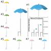 Metal Stake Plant Umbrellas Adjustable Sunshade Umbrella Portable Sun Protection Cover  Flower Pots