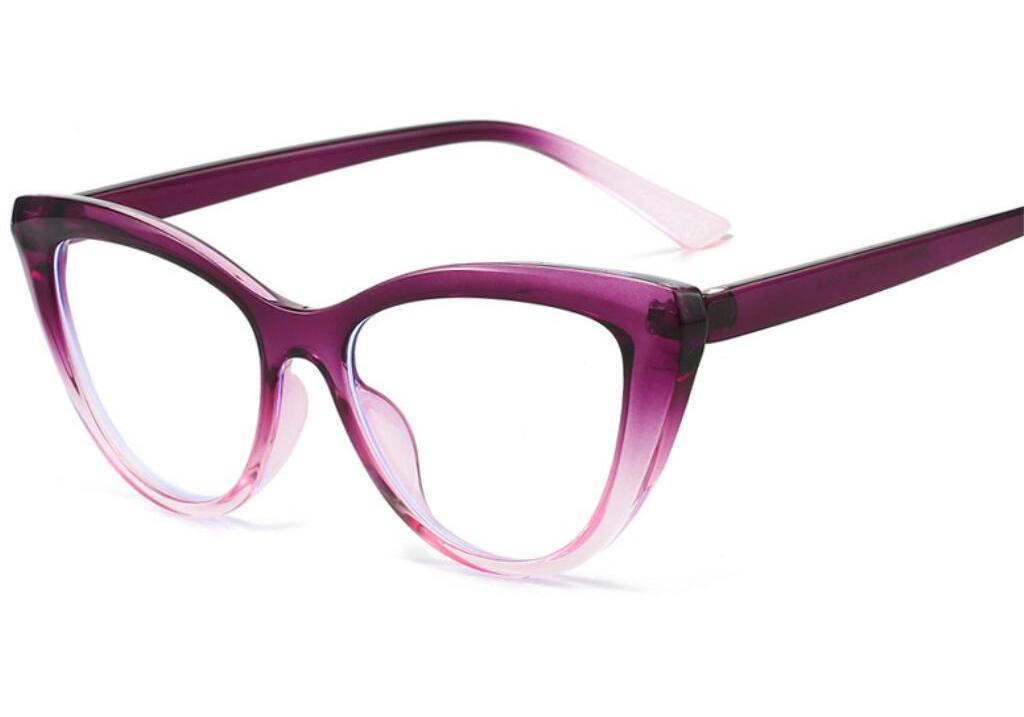 Reading Eyewear Blue Ladies Blocking Premium Goggle Luxury Presbyopic Cat's Spectacle Gradient Blocking Screen Eye Stylish Tinted Color Feline