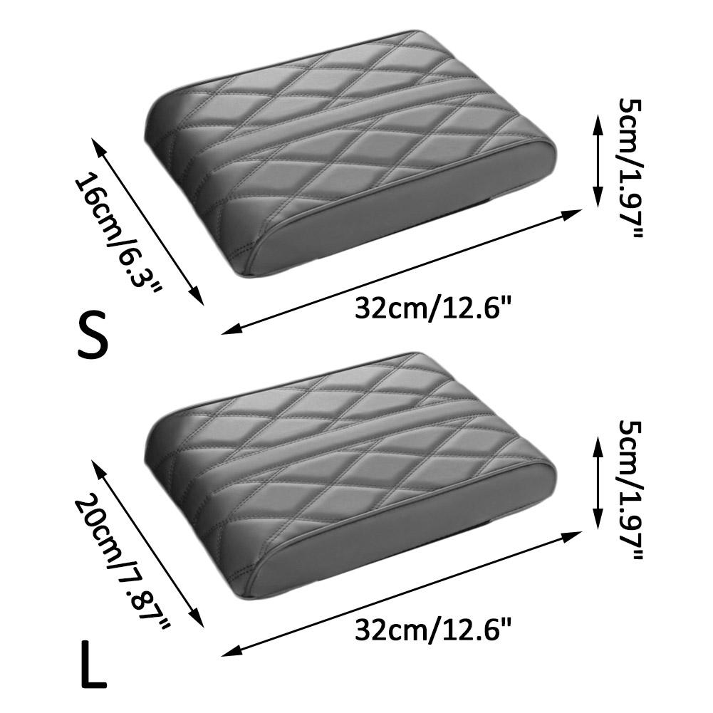 Car Armrest Box Pad Armrest Cushion For Car Soft Faux Leather Car Armrest Protector Comfortable Heightening Mat For Protective