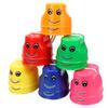 2Pc Colorful Smile Face Stilt Balance Training Walk Steppers Parent-Child Outdoor Exercise Educational Interactive Activity Prop ZYF
